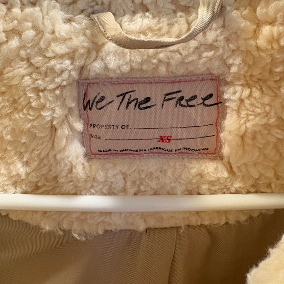 NWOT Free People Teddy Sherpa Oversized Jacket Women’s Size Xsmall - Picture 2 of 3